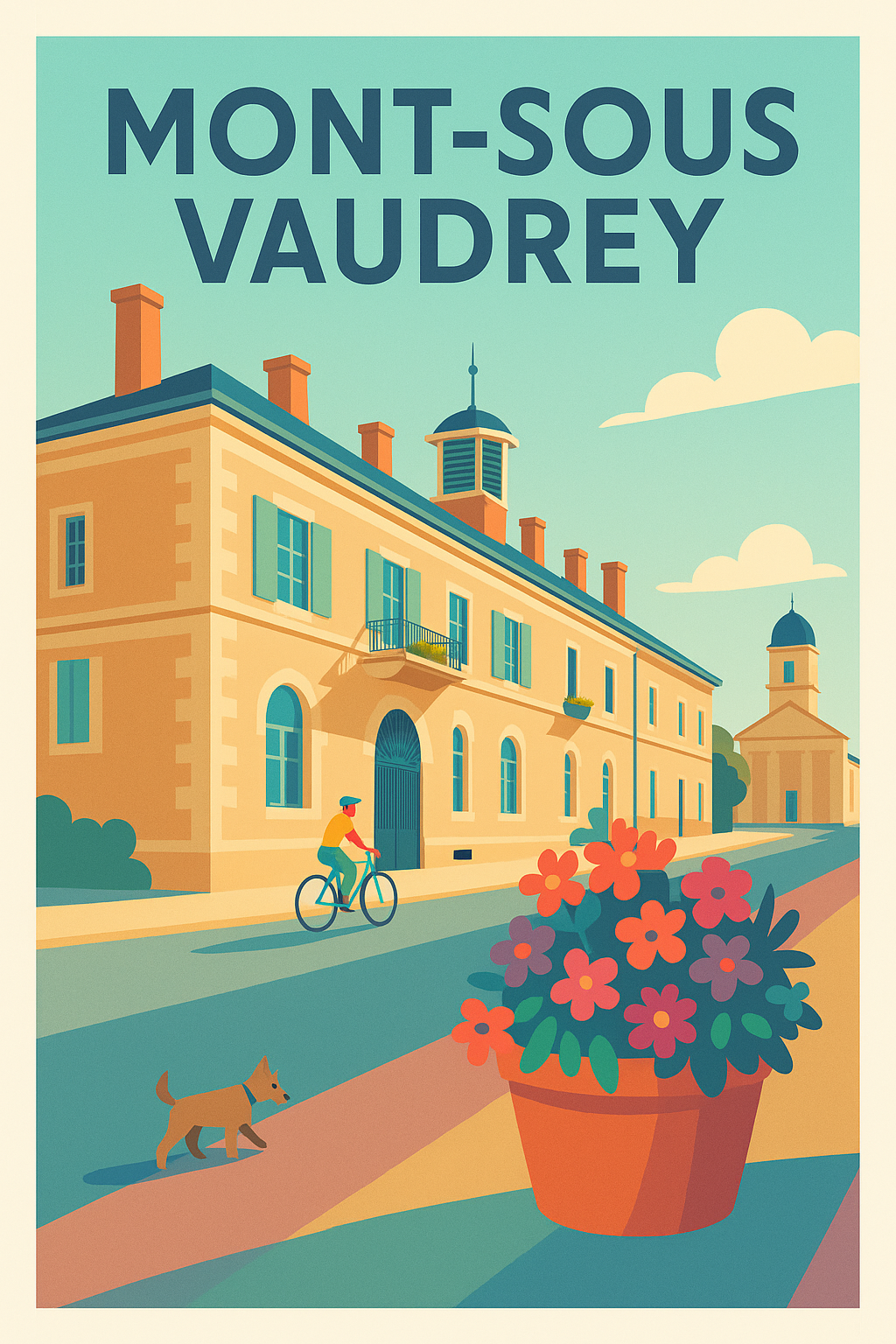 Affiche de Mont-sous-Vaudrey - Charme et sérénité au cœur du village