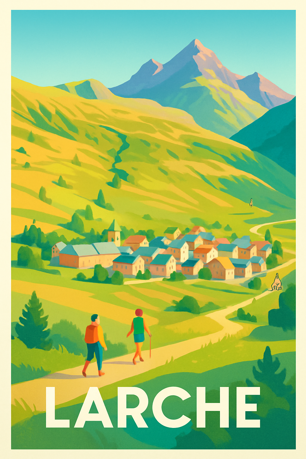 Affiche de Larche - Escapade nature au cœur des montagnes