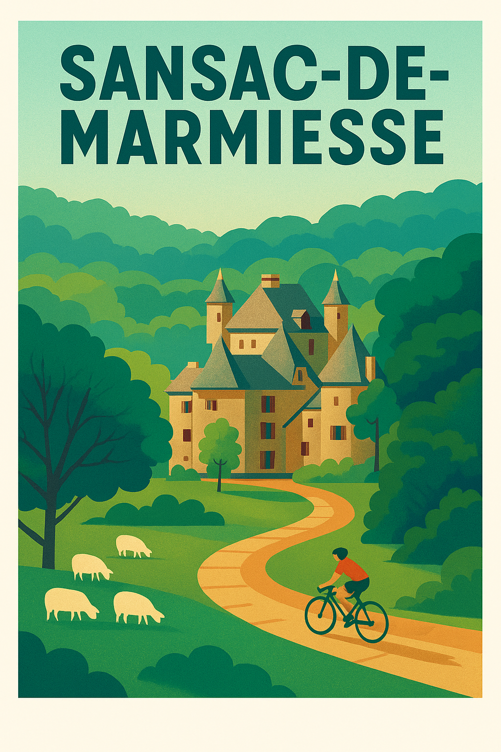 Affiche de Sansac-de-Marmiesse - Entre nature et patrimoine authentique