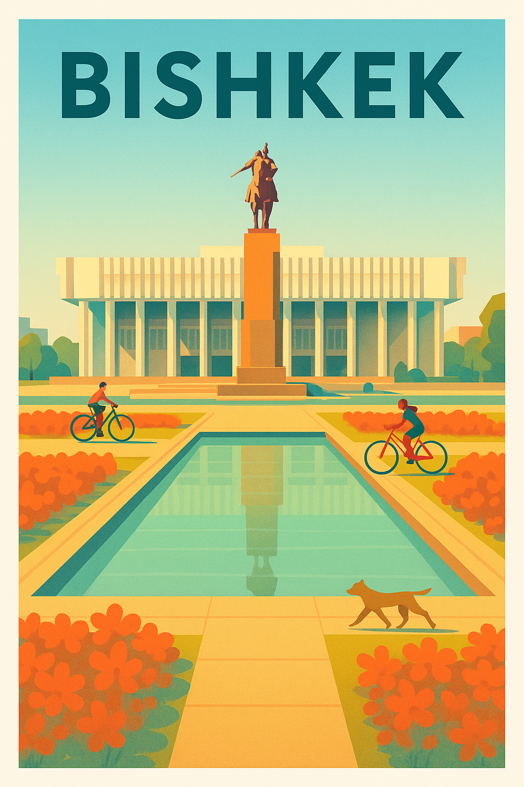 Affiche de Bichkek - Charme et sérénité au cœur de la capitale kirghize