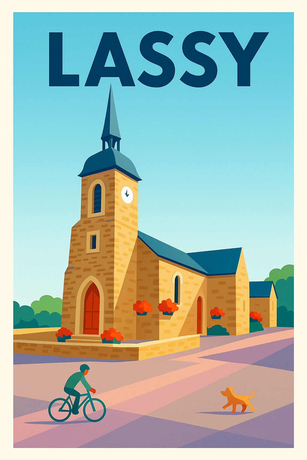 Affiche de Lassy - Charme et Sérénité en Paysage Rural