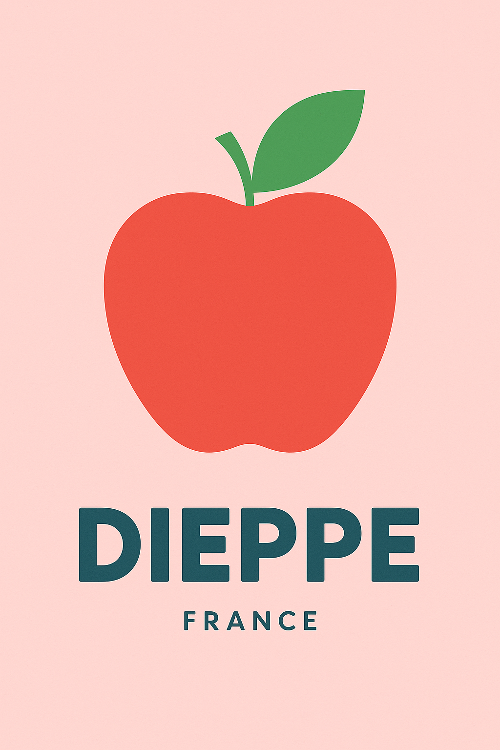 Affiche de Dieppe - L'icône fruitée de la Normandie