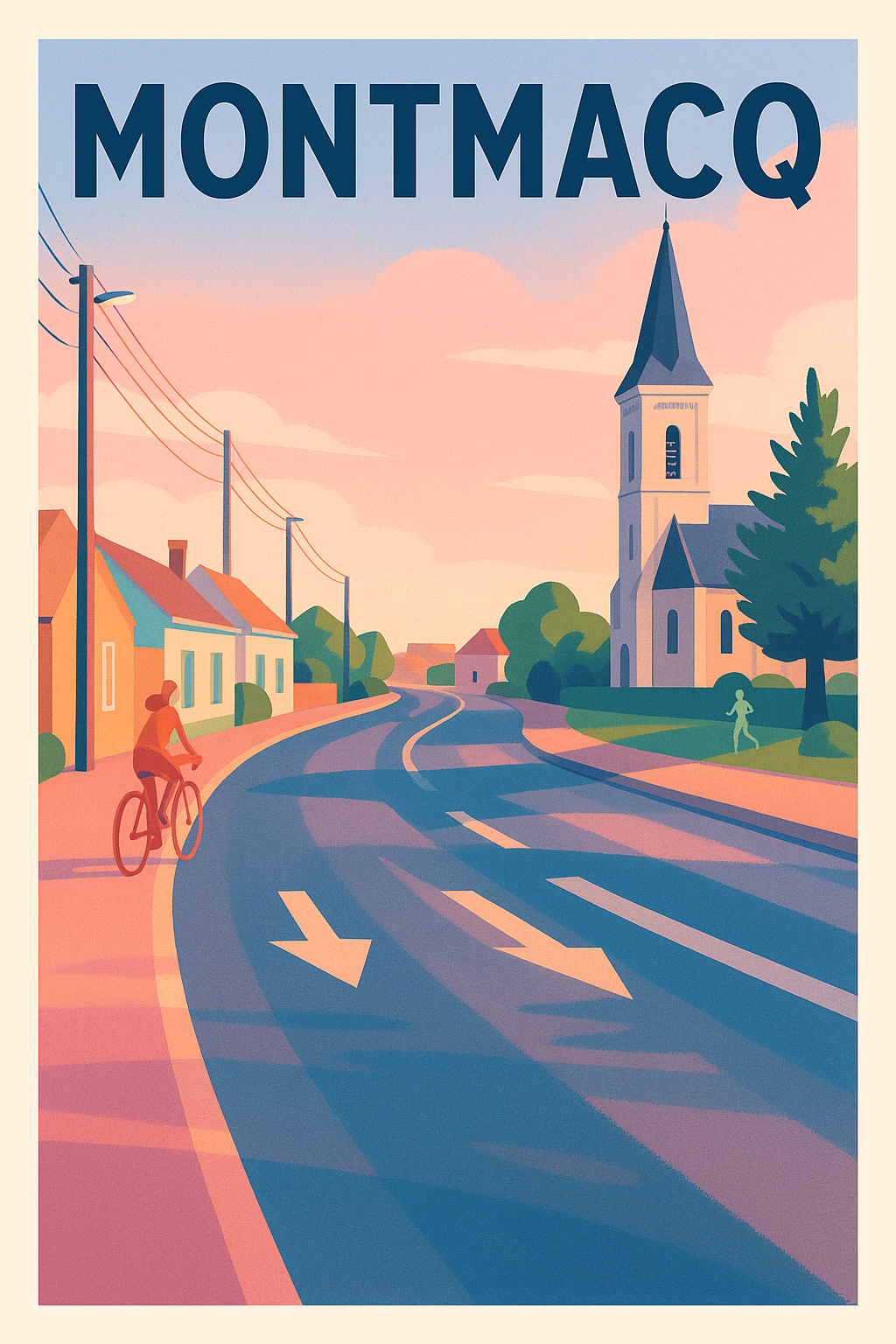 Affiche de Montmacq - Charme paisible au crépuscule