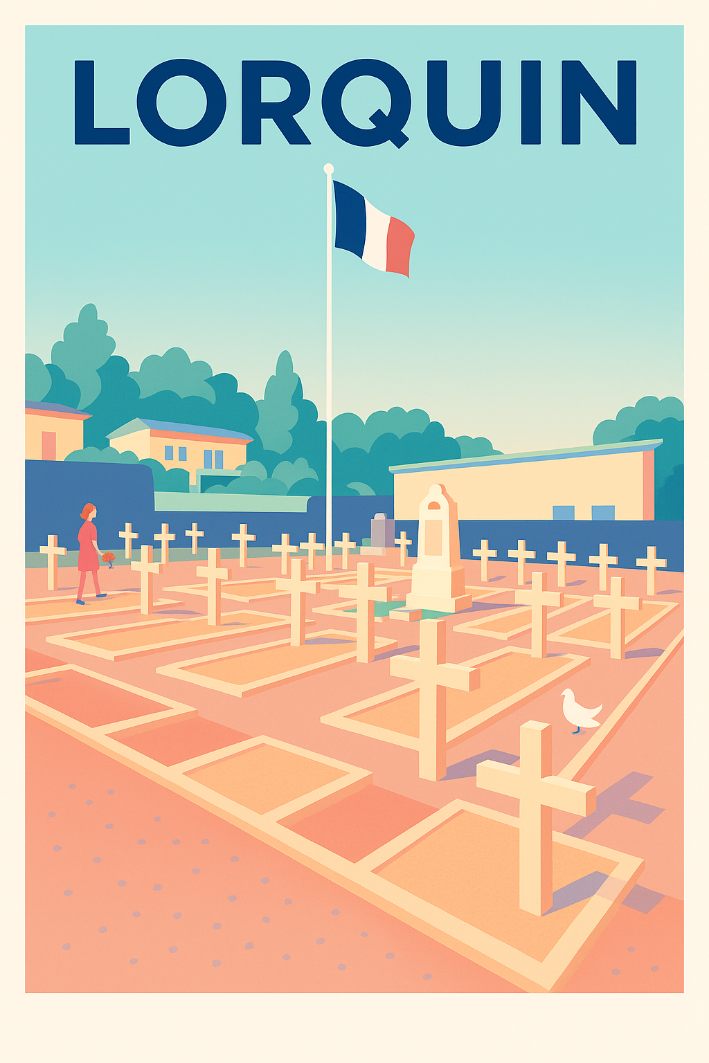 Affiche de Lorquin - Mémoire et Sérénité au Cimetière Militaire