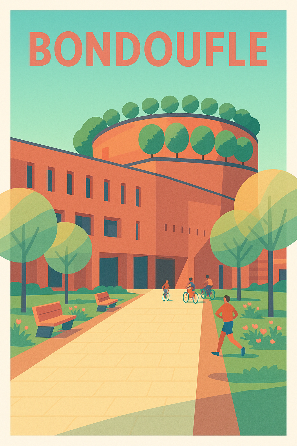 Affiche de Bondoufle - Le charme urbain et verdoyant