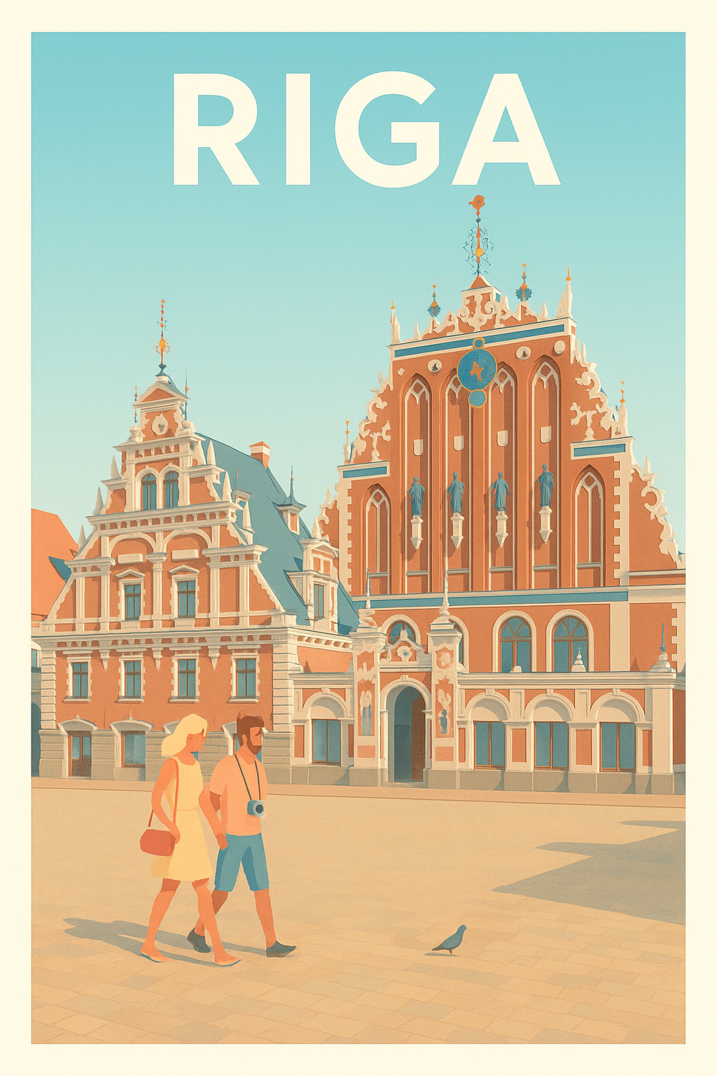 Affiche de Riga - Charme historique et flânerie en plein cœur de la vieille ville