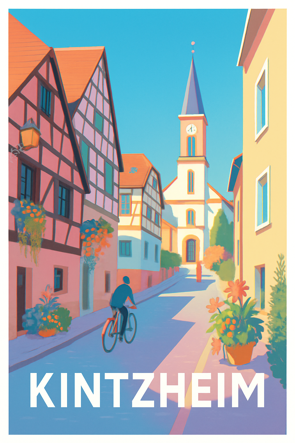 Affiche de Kintzheim - Charme pittoresque d'Alsace