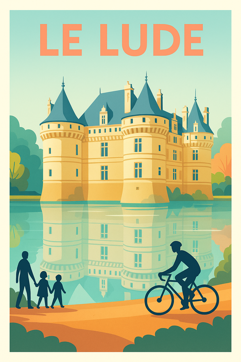 Affiche de Le Lude - Charme et élégance du château Renaissance