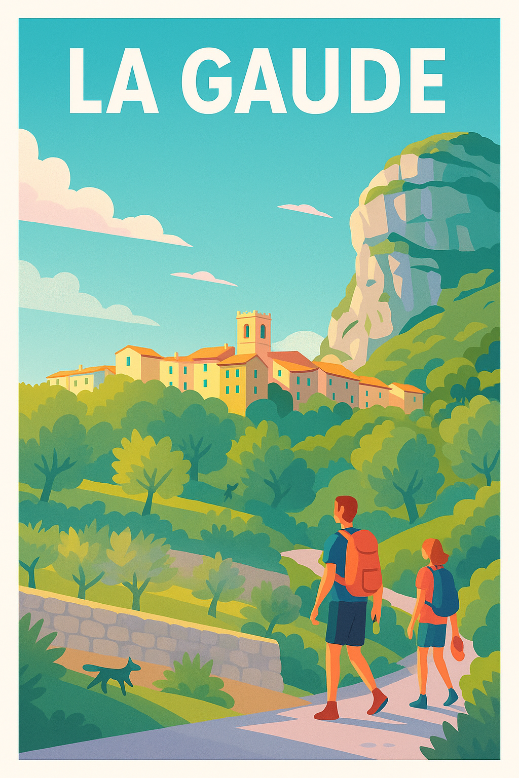 Affiche de La Gaude - Découvrez la nature et l'histoire au cœur de la Provence