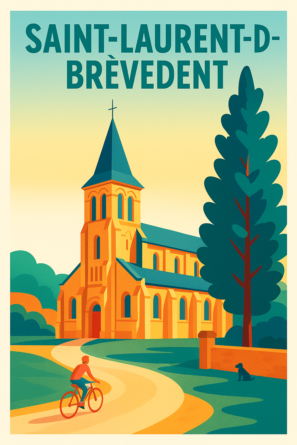 Affiche de Saint-Laurent-de-Brèvedent - Charme et sérénité normande