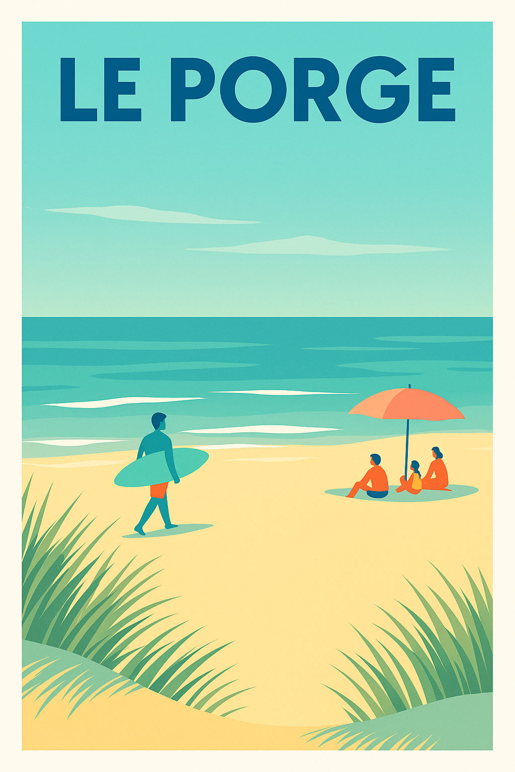 Affiche de Le Porge - Escapade balnéaire et douceur de vivre