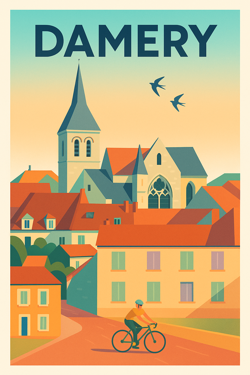 Affiche de Damery - L'élégance paisible d'une ville authentique