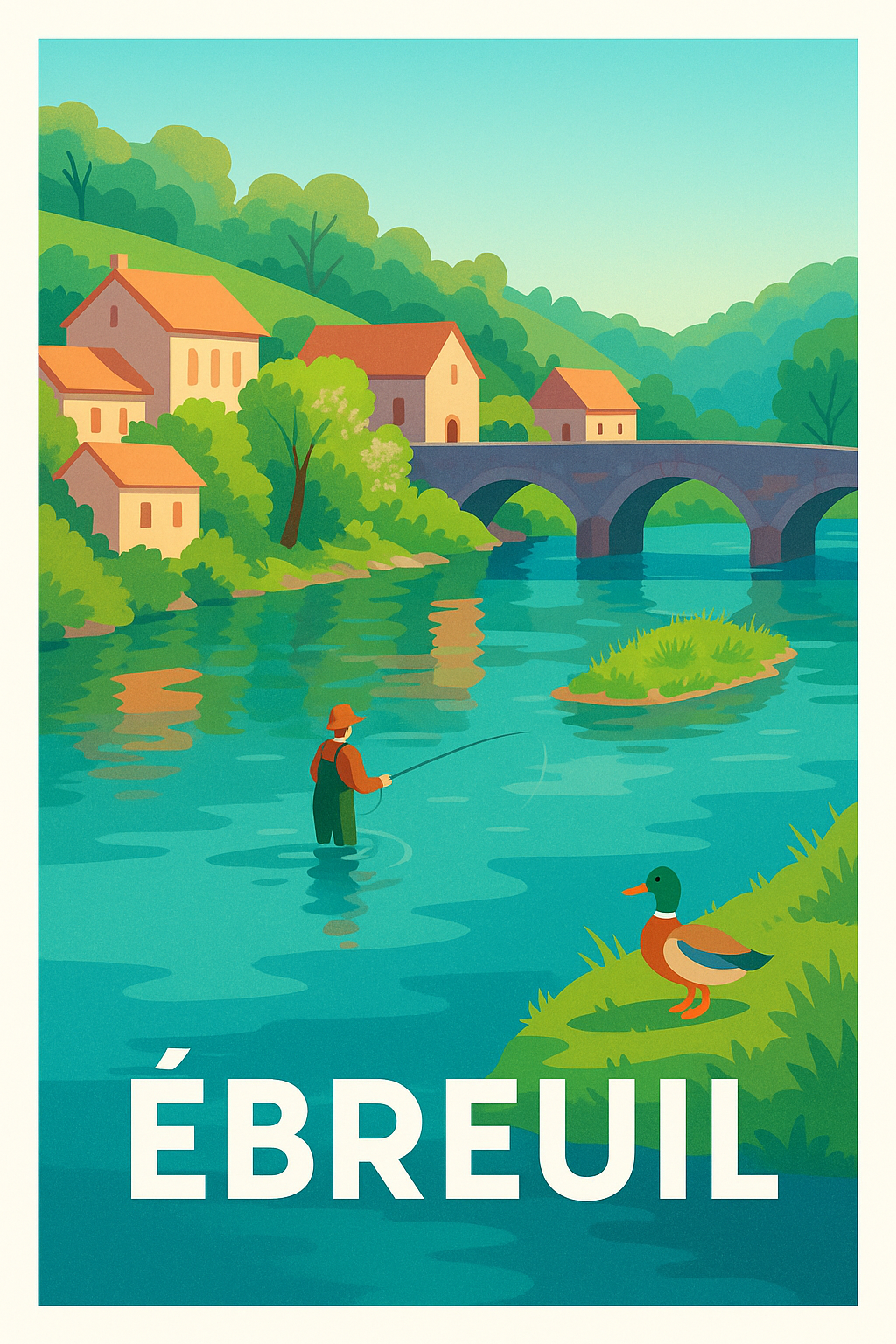 Affiche de Ébreuil - Sérénité au fil de l'eau