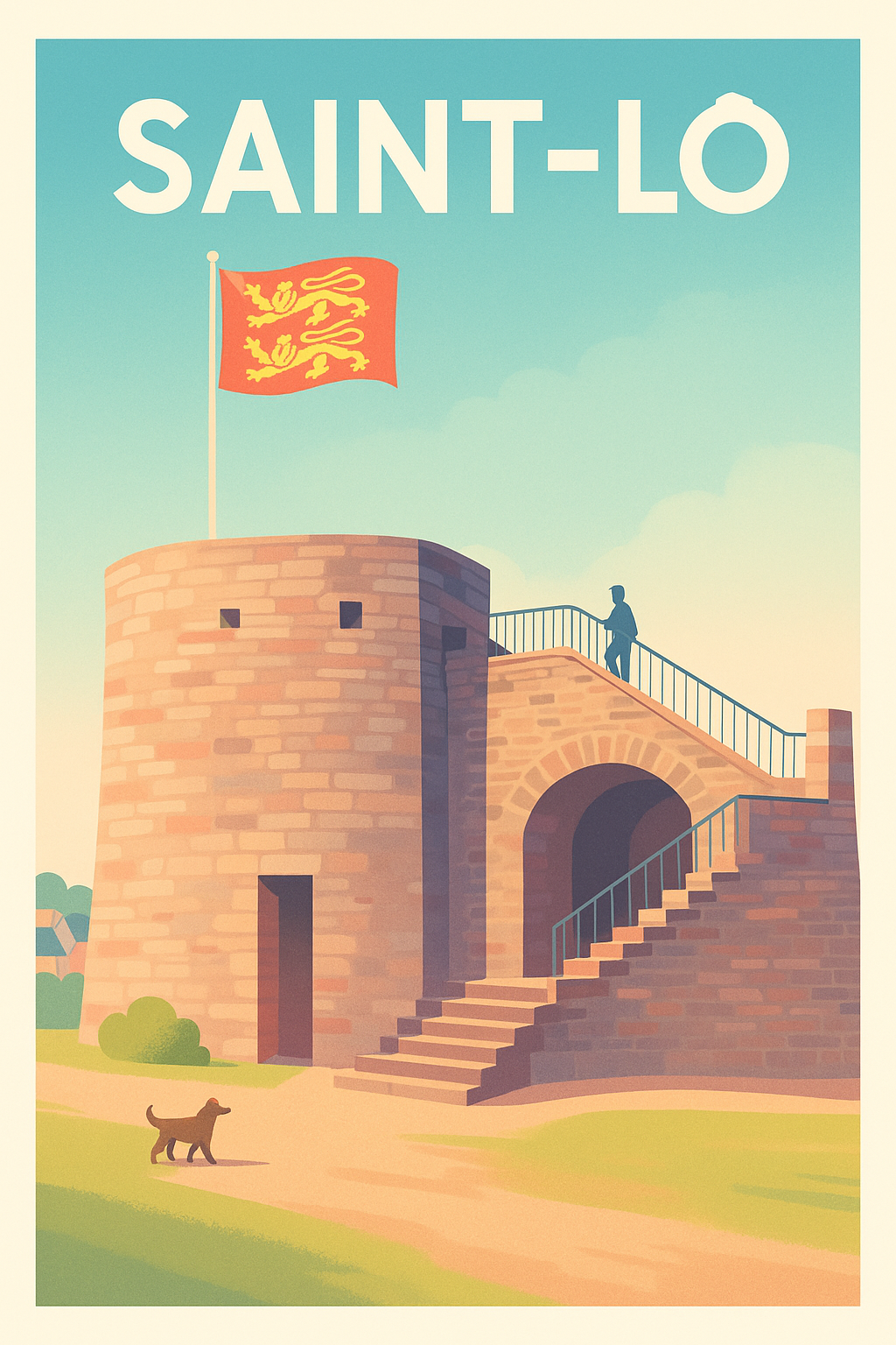 Affiche de Saint-Lô - L'âme historique entre ciel et pierre