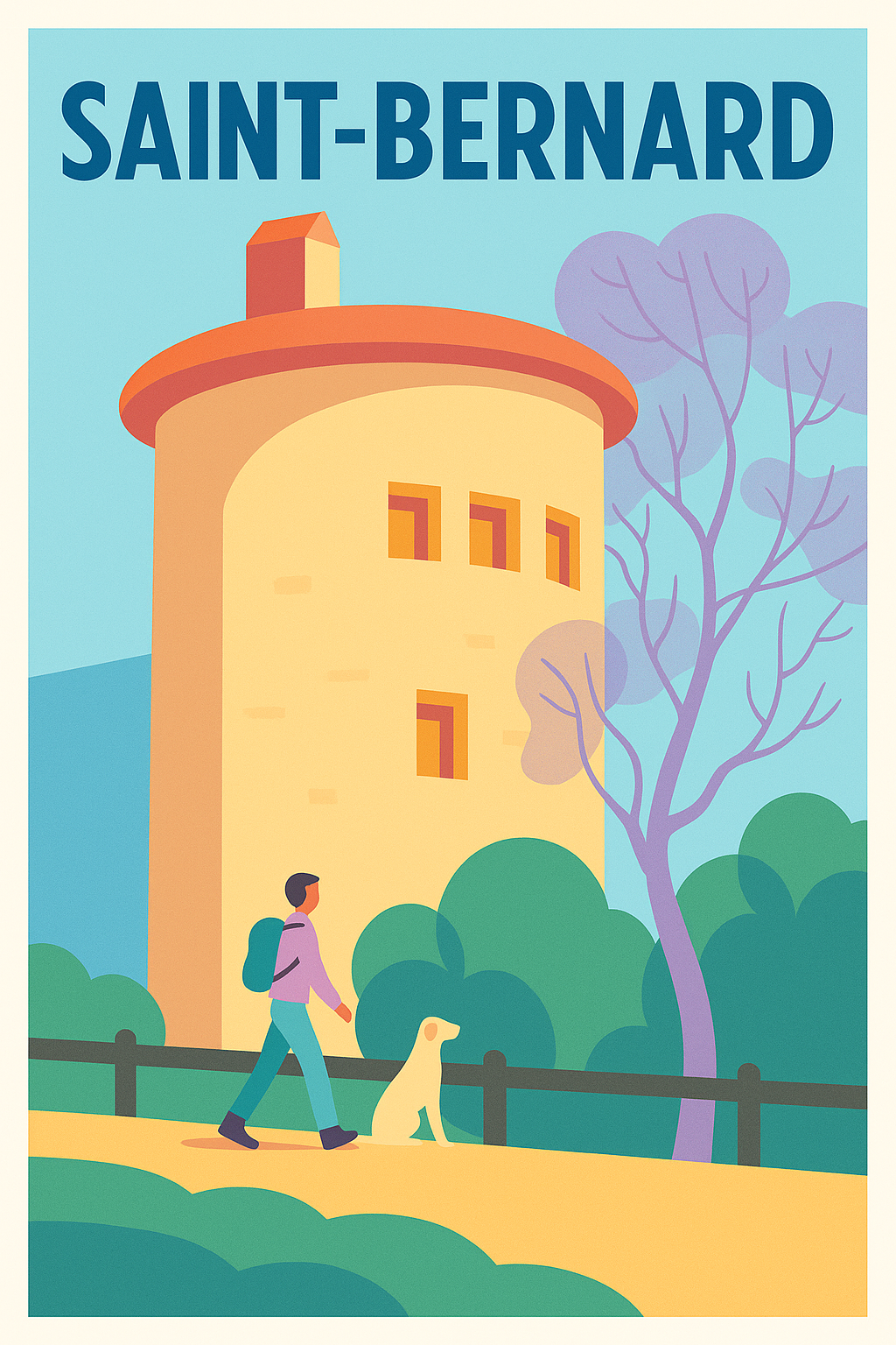 Affiche de Saint-Bernard - Promenade paisible au cœur de la nature