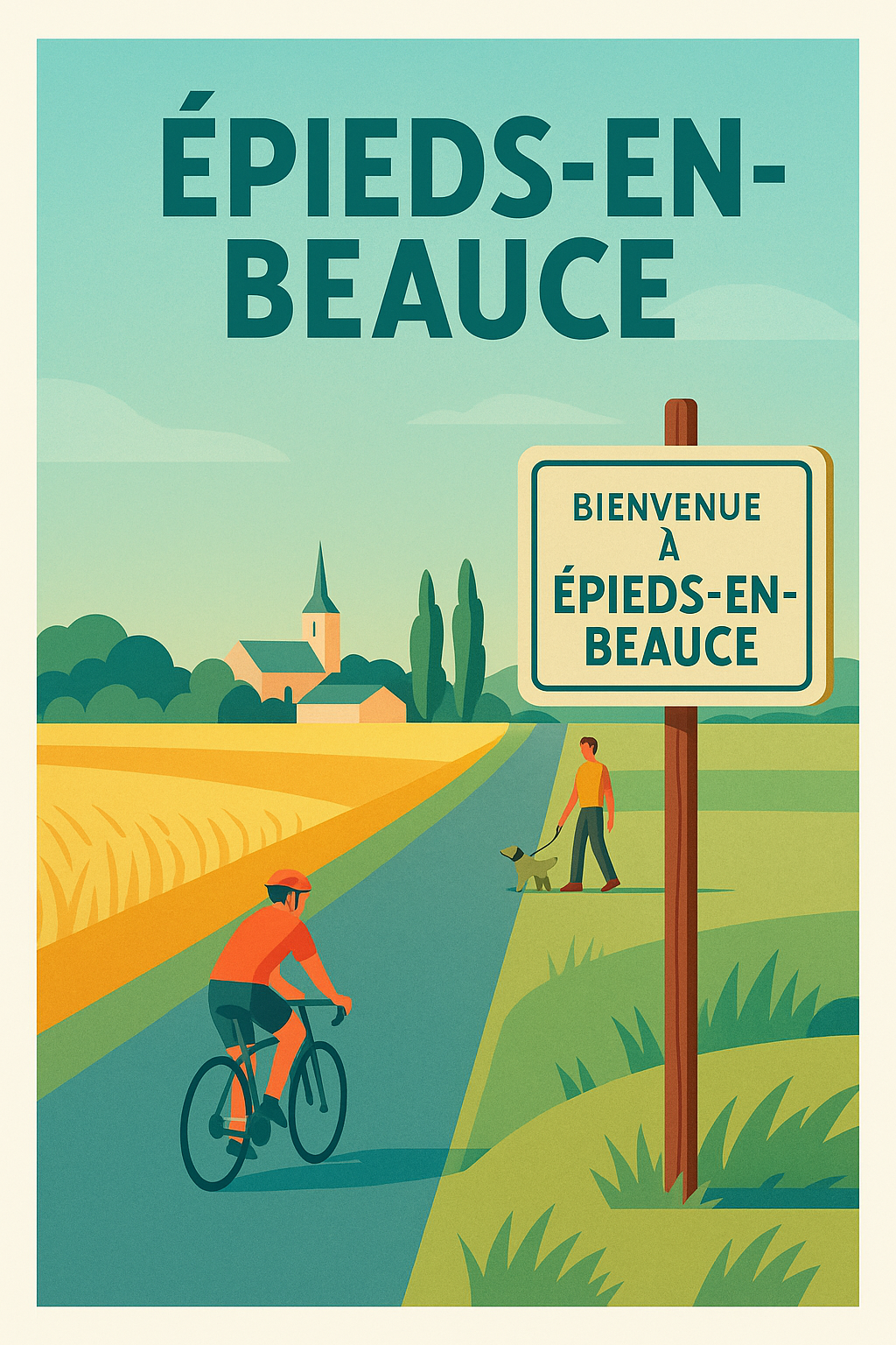 Affiche de Épieds-en-Beauce - Invitation à la douceur campagnarde