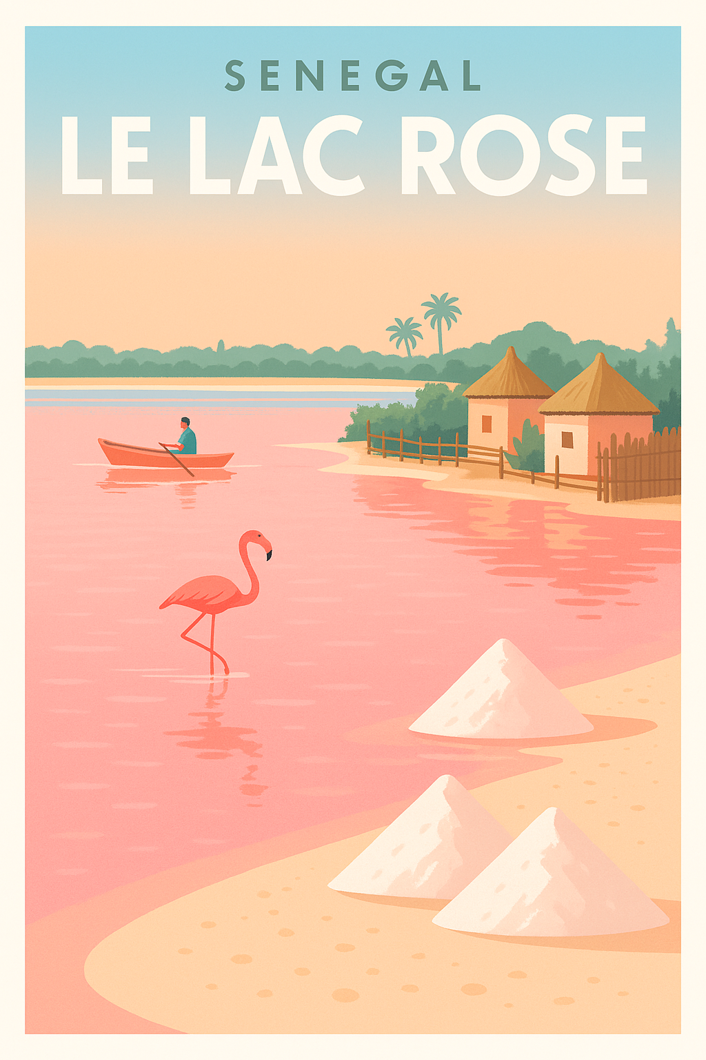 Affiche de Lac Rose - L'évasion rose du Sénégal