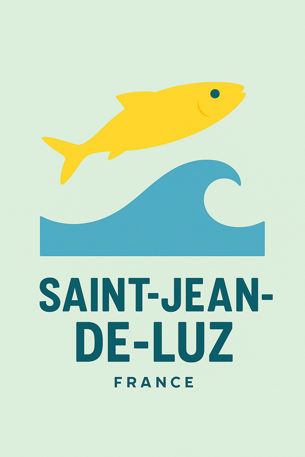 Affiche Saint-Jean-de-Luz — L'esprit marin en couleur · poster d'art de Saint-Jean-de-Luz