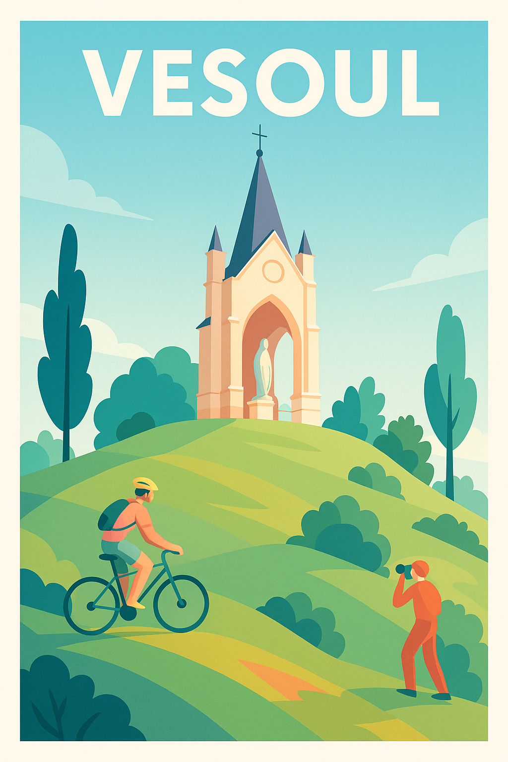 Affiche de Vesoul - Nature et découvertes au sommet