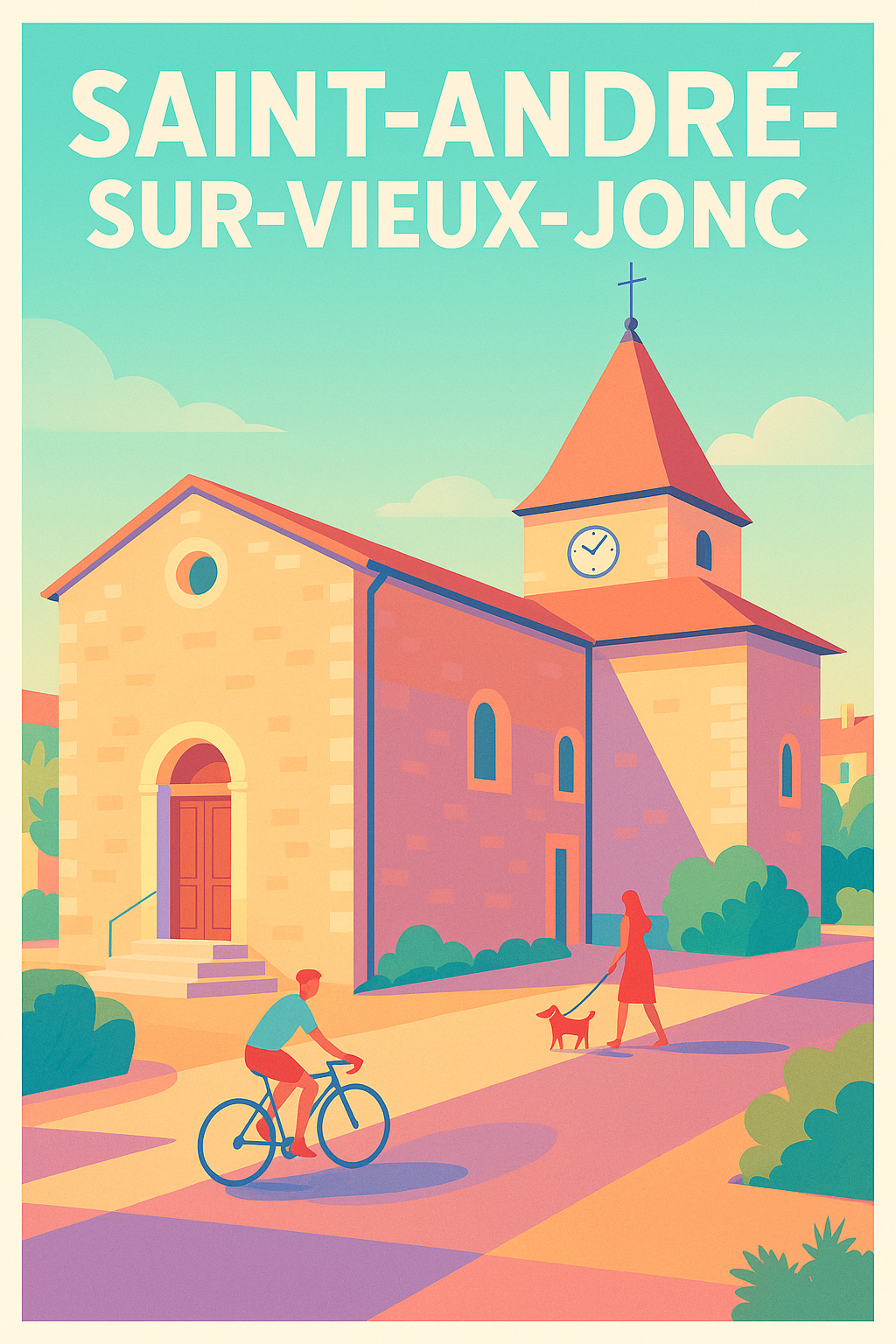 Affiche de Saint-André-sur-Vieux-Jonc - Charme tranquille et douceur de vivre