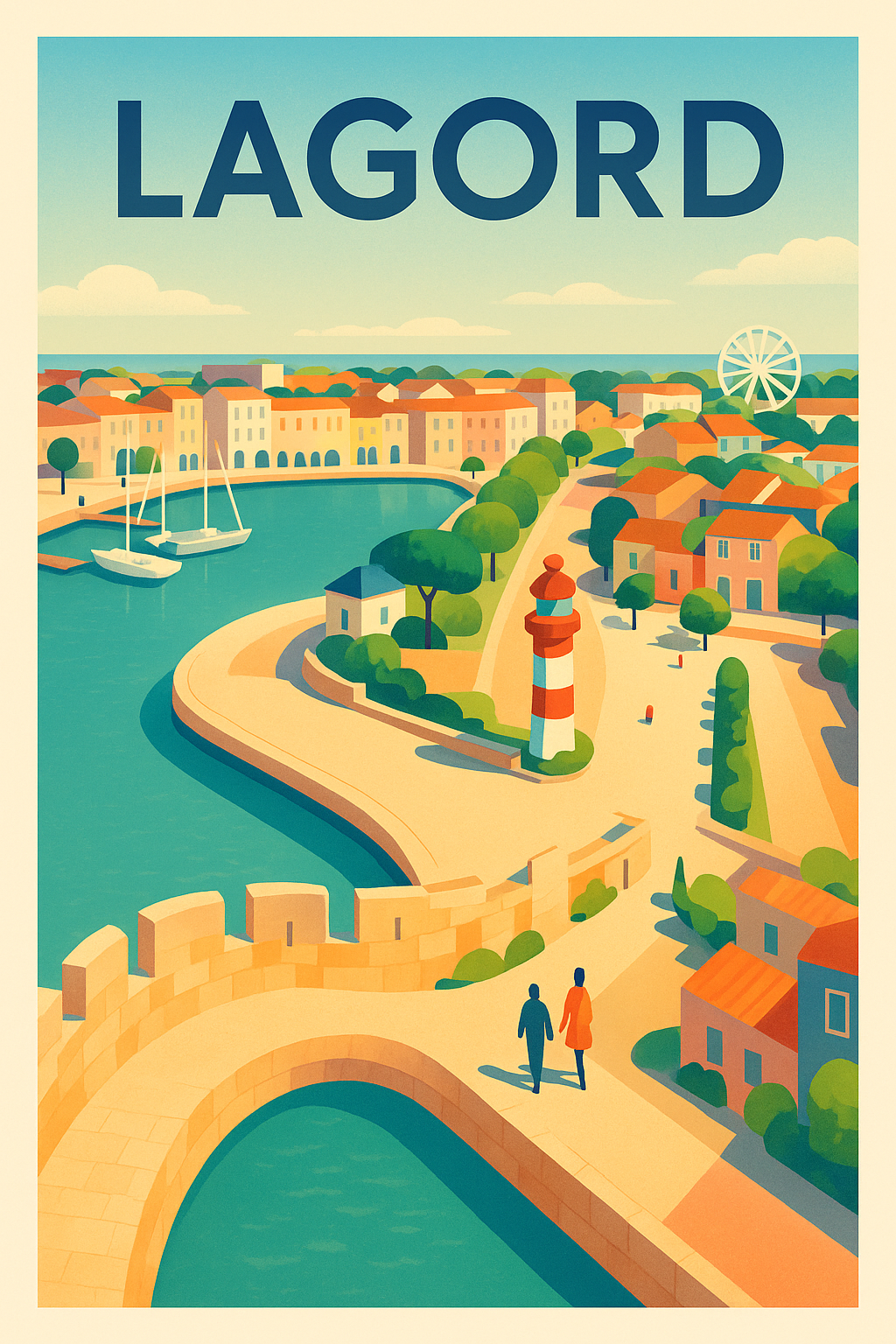 Affiche de Lagord - Une Promenade en Bord de Mer Authentique