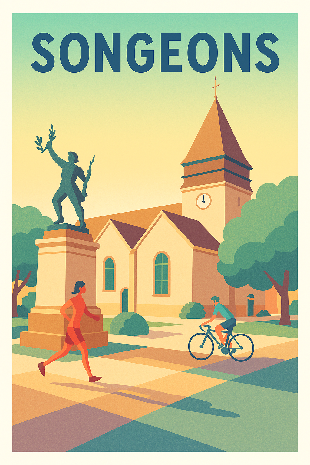 Affiche de Songeons - Harmonie et Vitalité au Cœur de la Ville