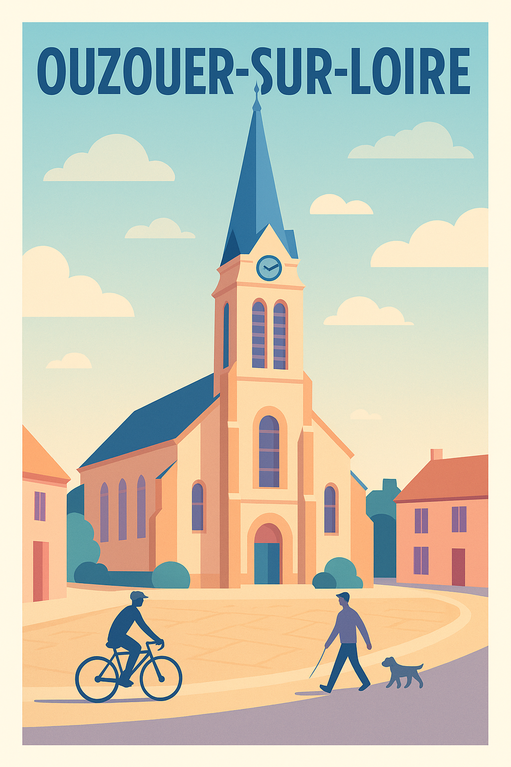 Affiche de Ouzouer-sur-Loire - Charme et sérénité au cœur de la vallée