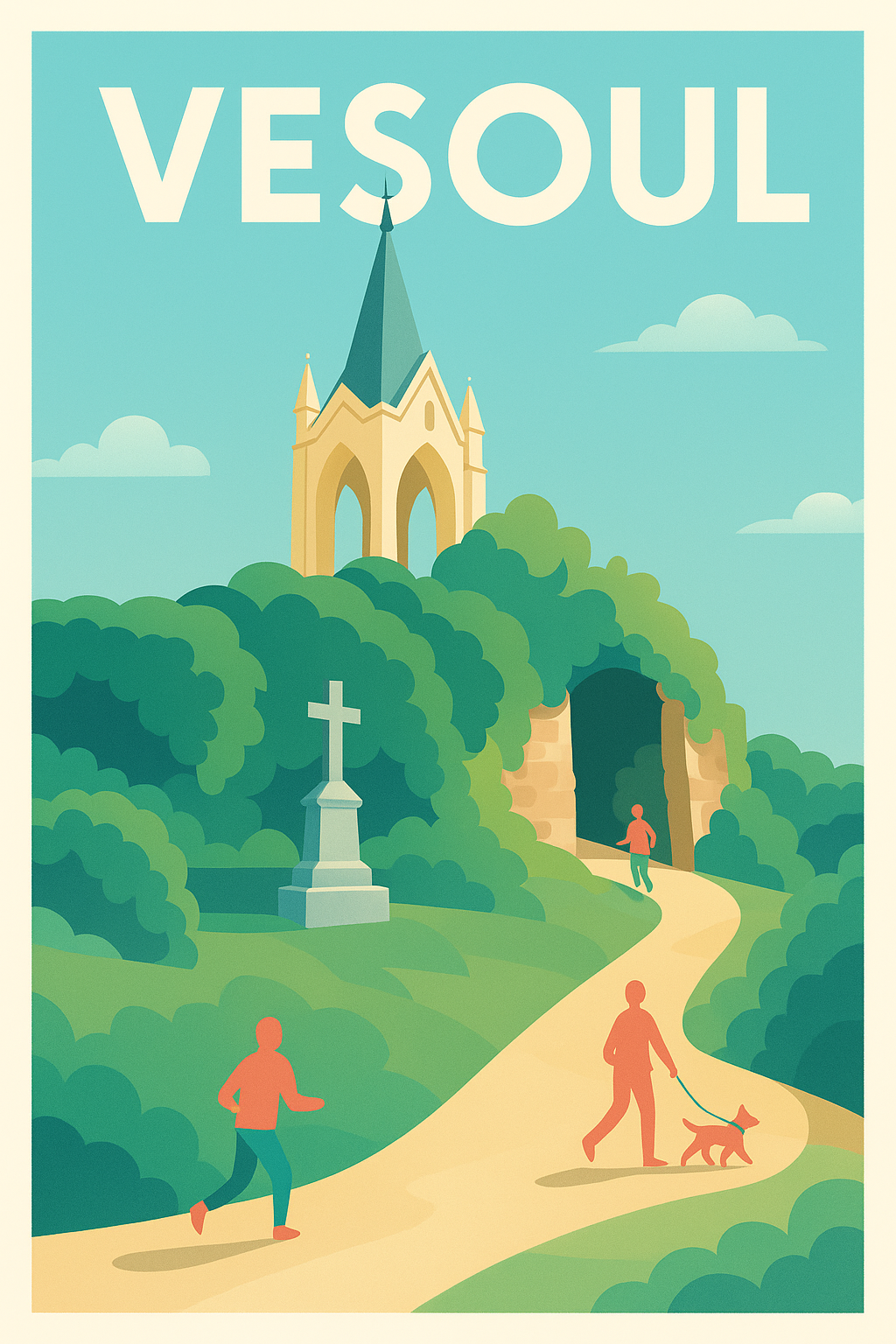 Affiche de Vesoul - Promenade bucolique au cœur de la nature