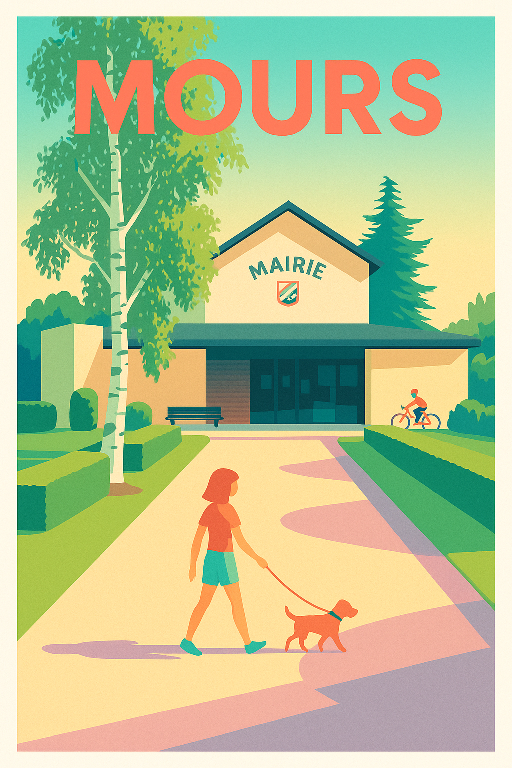 Affiche de Mours - Tranquillité et nature au cœur du village