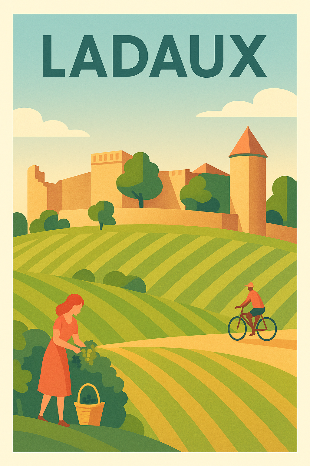 Affiche de Ladaux - Évasion champêtre au cœur des vignobles