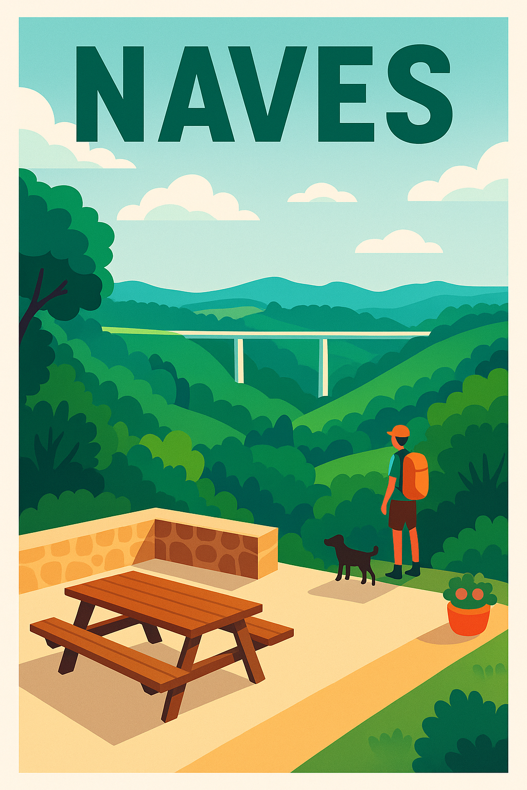 Affiche de Naves - Évasion naturelle et panoramas apaisants