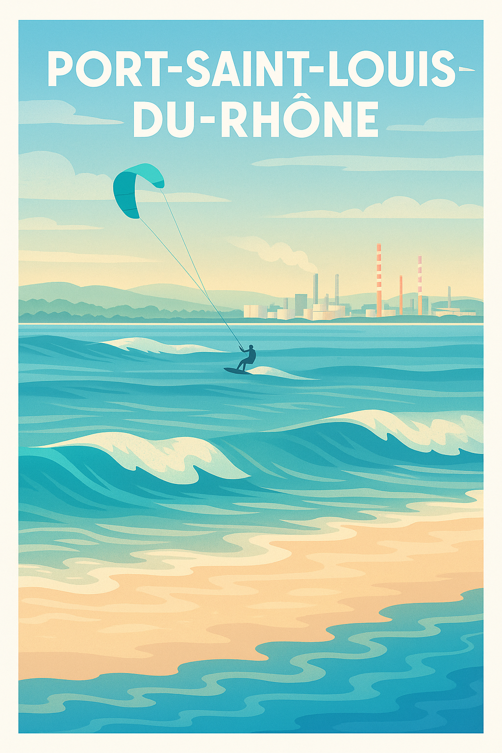 Affiche de Port-Saint-Louis-du-Rhône - L'appel des vagues et du vent