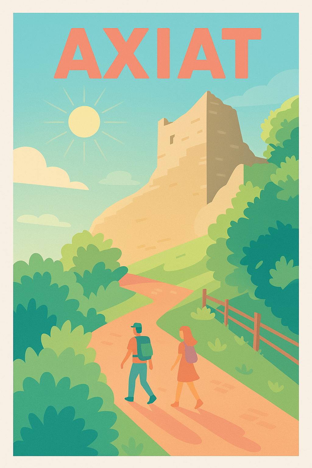 Affiche Axiat — Escapade estivale au cœur de la nature · poster d'art de Axiat