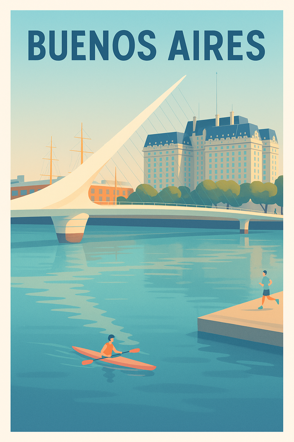 Affiche de Buenos Aires - Charme et modernité au bord de l'eau