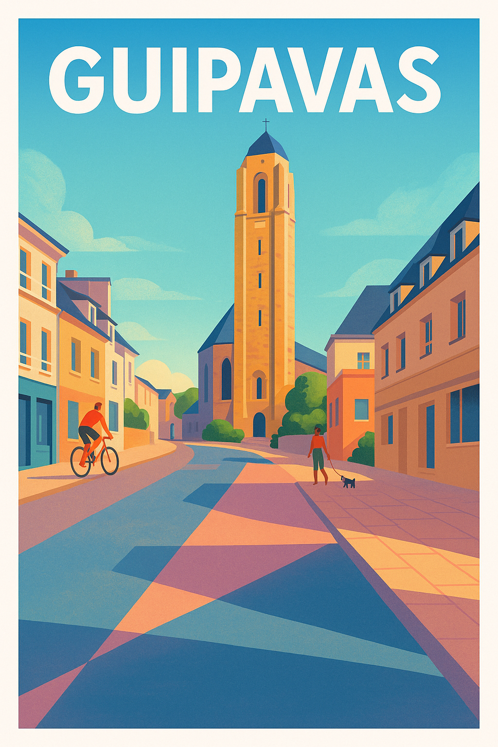 Affiche de Guipavas - Charme tranquille de la Bretagne urbaine