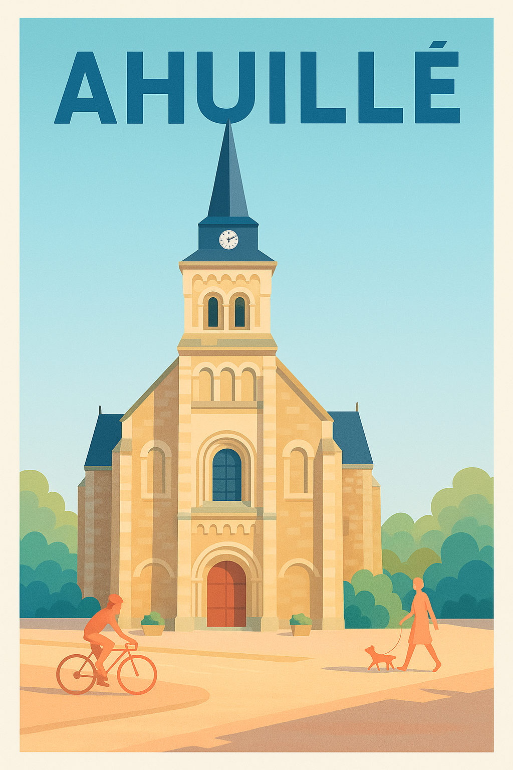 Affiche de Ahuillé - Charme et Sérénité au Cœur du Village
