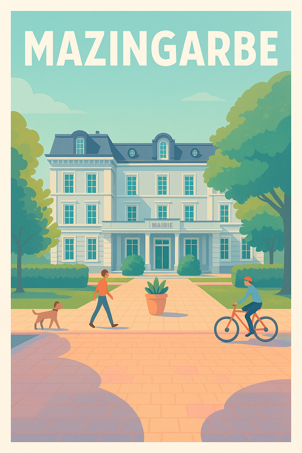 Affiche de Mazingarbes - Charme paisible et quotidien animé