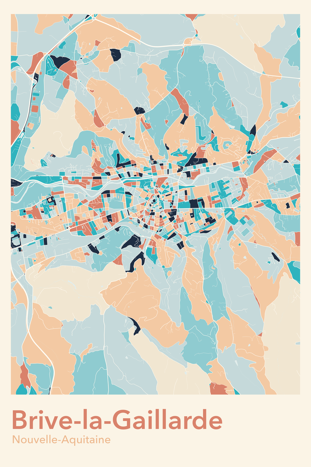 Plan de Brive-la-Gaillarde - Carte personnalisée