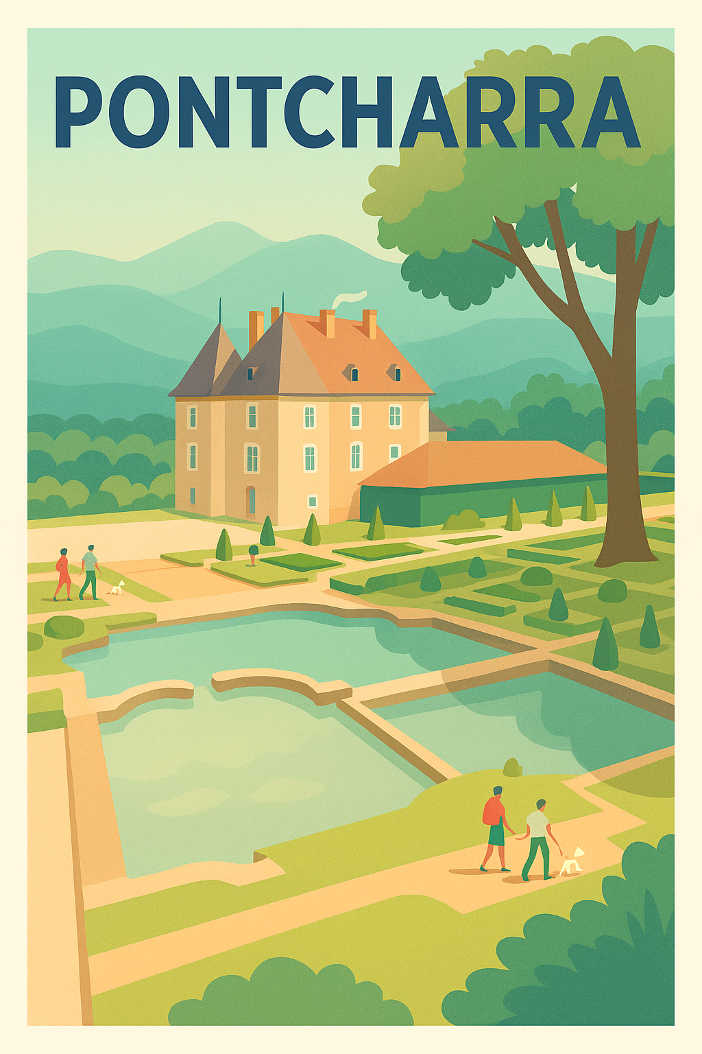 Affiche de Pontcharra - Charme et sérénité au cœur de la nature