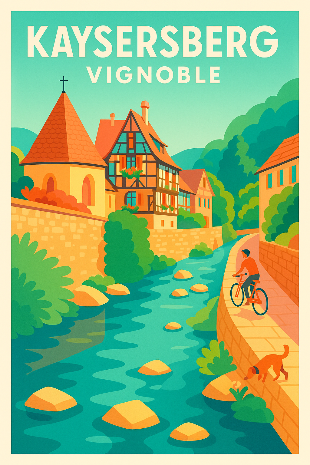 Affiche de Kaysersberg Vignoble - L'élégance pittoresque de l'Alsace