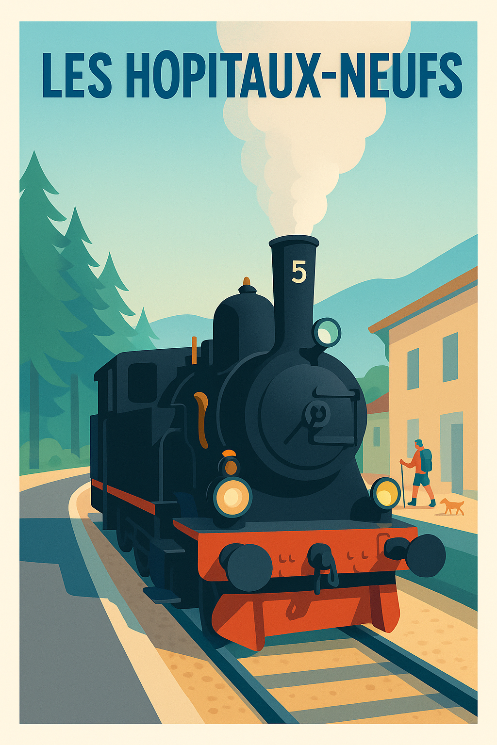 Affiche de Les Hôpitaux-Neufs - L'Authenticité du Train à Vapeur