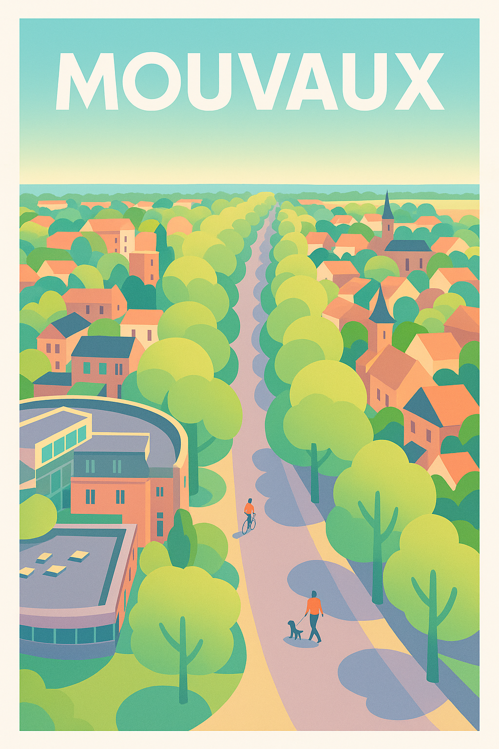 Affiche de Mouvaux - Promenade bucolique en ville