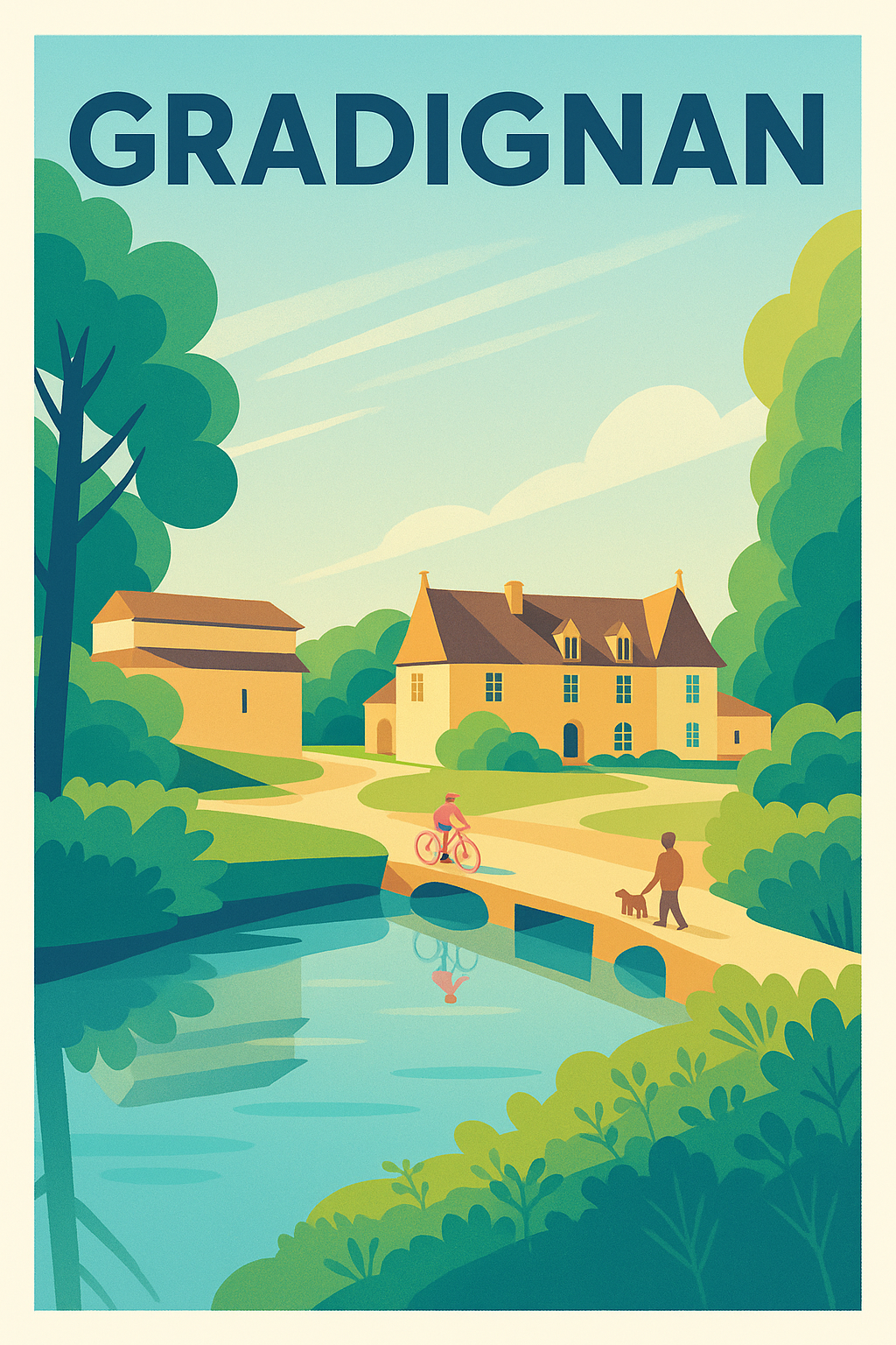 Affiche de Gradignan - L'Essence d'un Havre de Paix