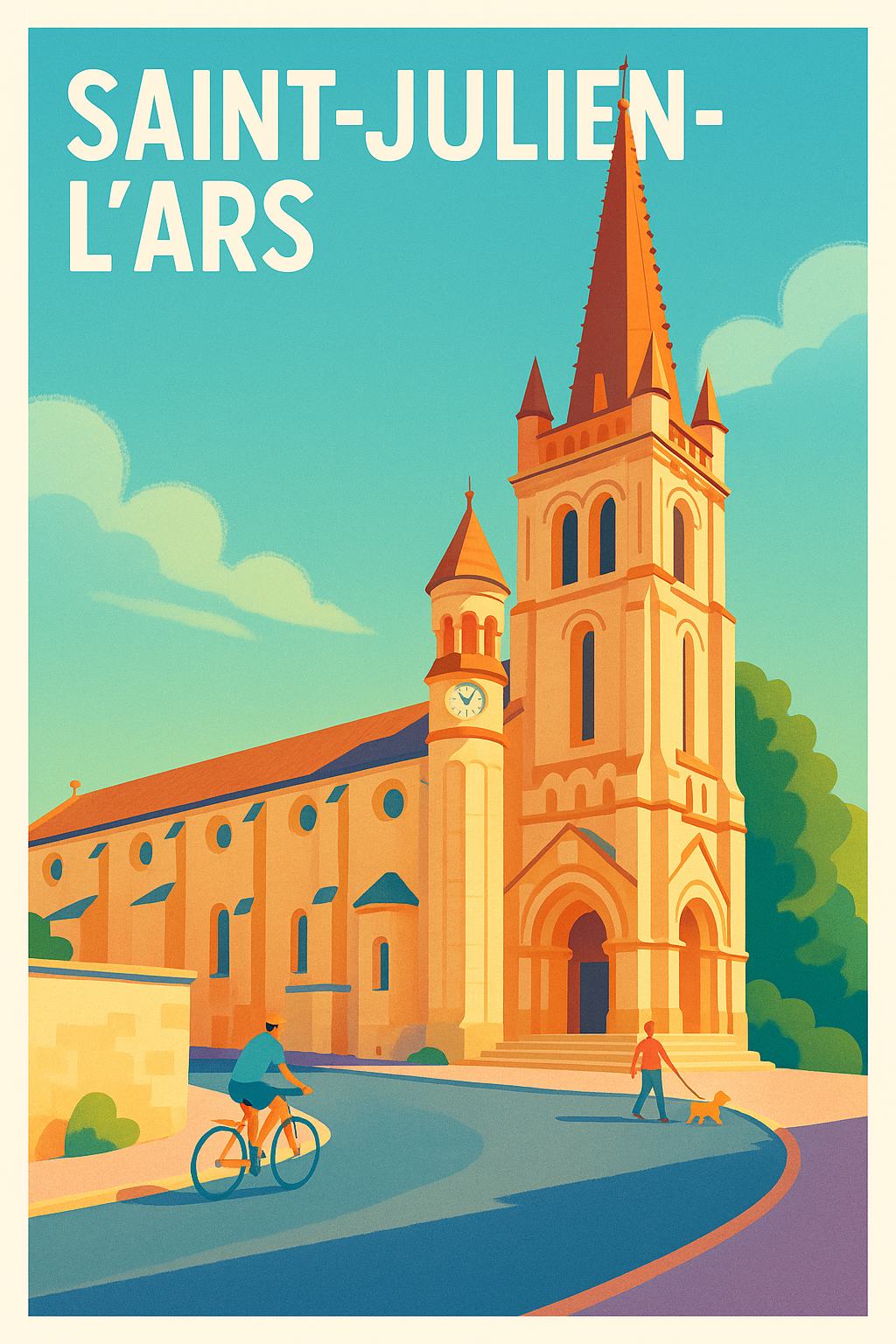Affiche de Saint-Julien-l'Ars - Charme et sérénité au cœur du village