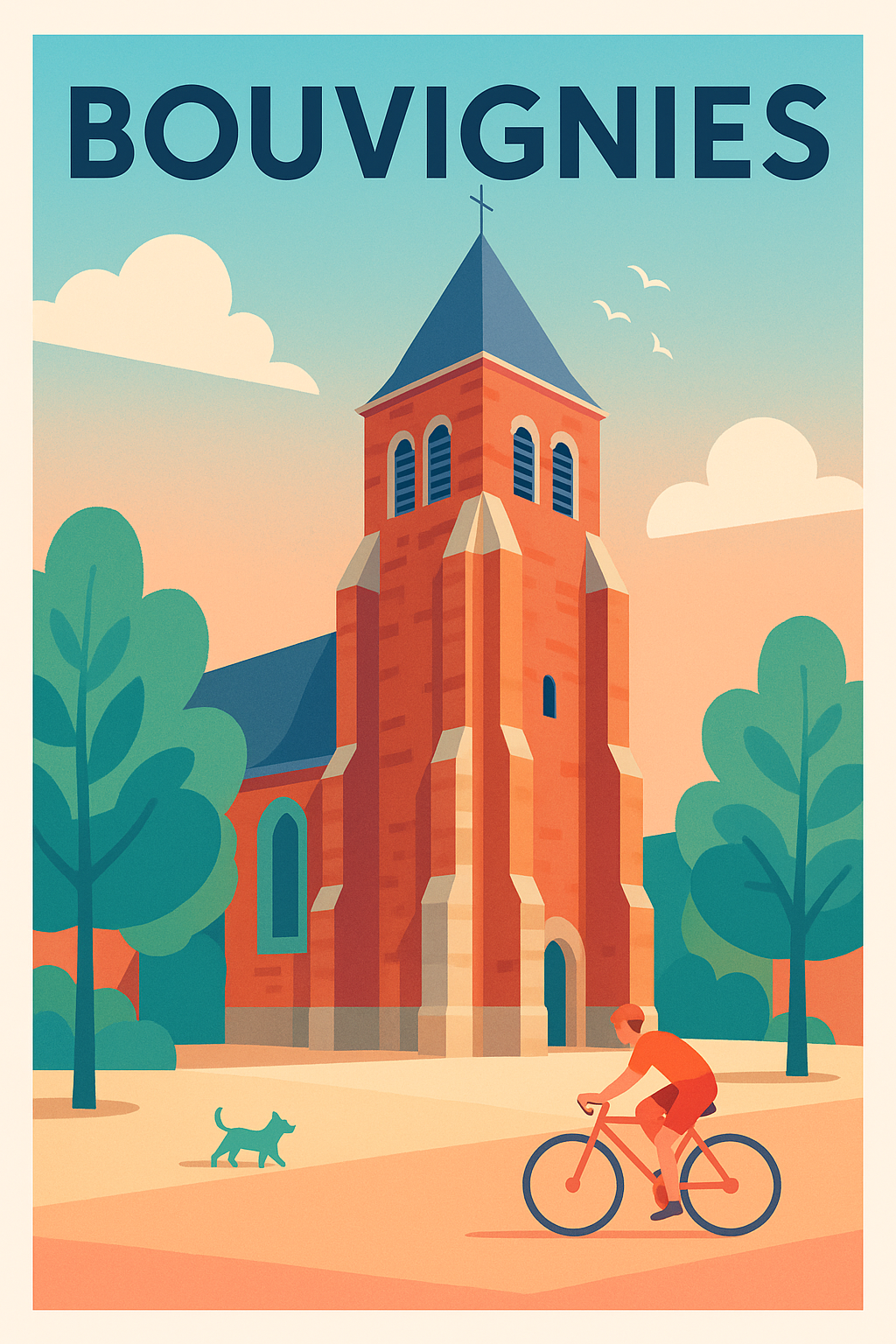 Affiche de Bouvignies - Charme paisible et patrimoine authentique