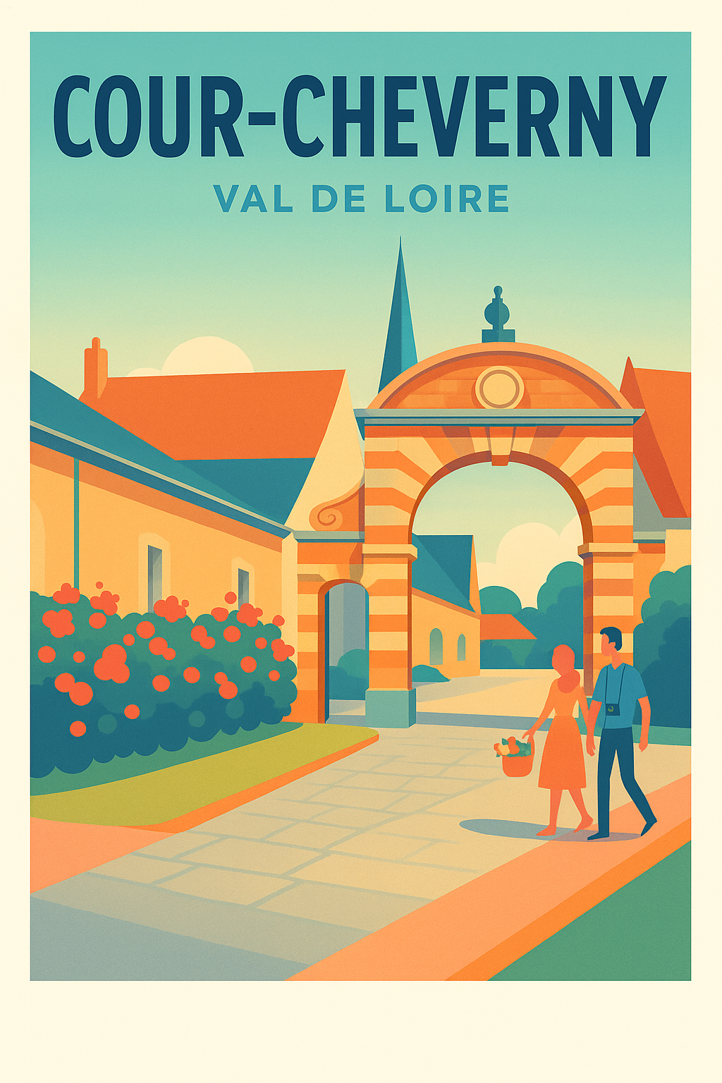 Affiche de Cour-Cheverny - Charme et authenticité au cœur du Val de Loire