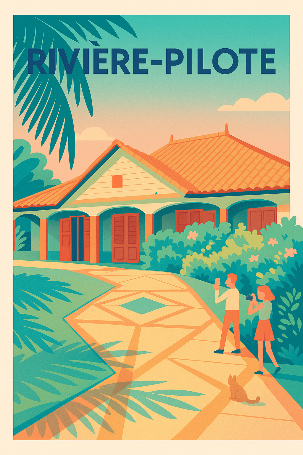 Affiche de Rivière-Pilote - Charme créole et sérénité tropicale