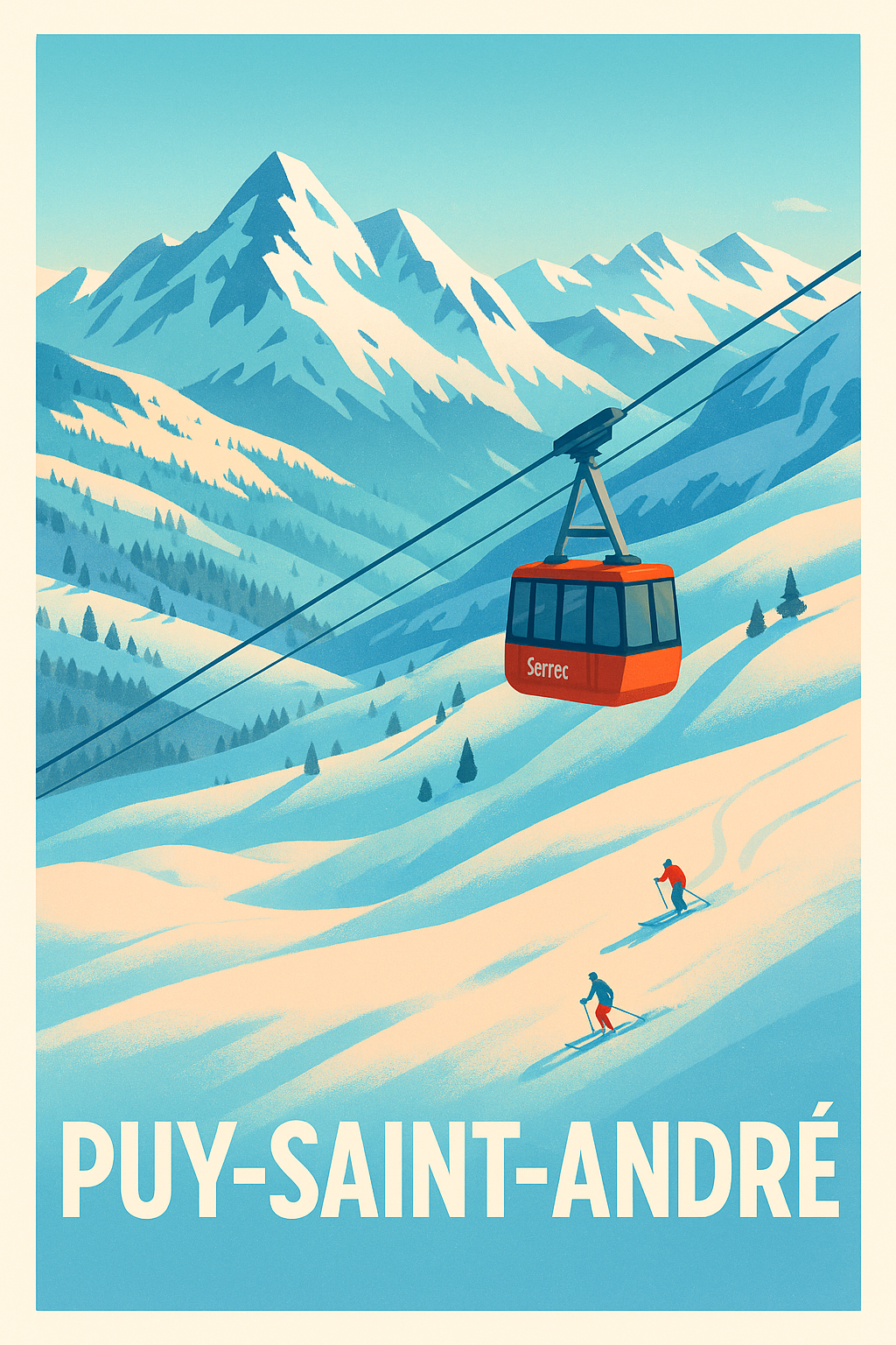 Affiche de Puy-Saint-André - Évasion et glisse en montagne