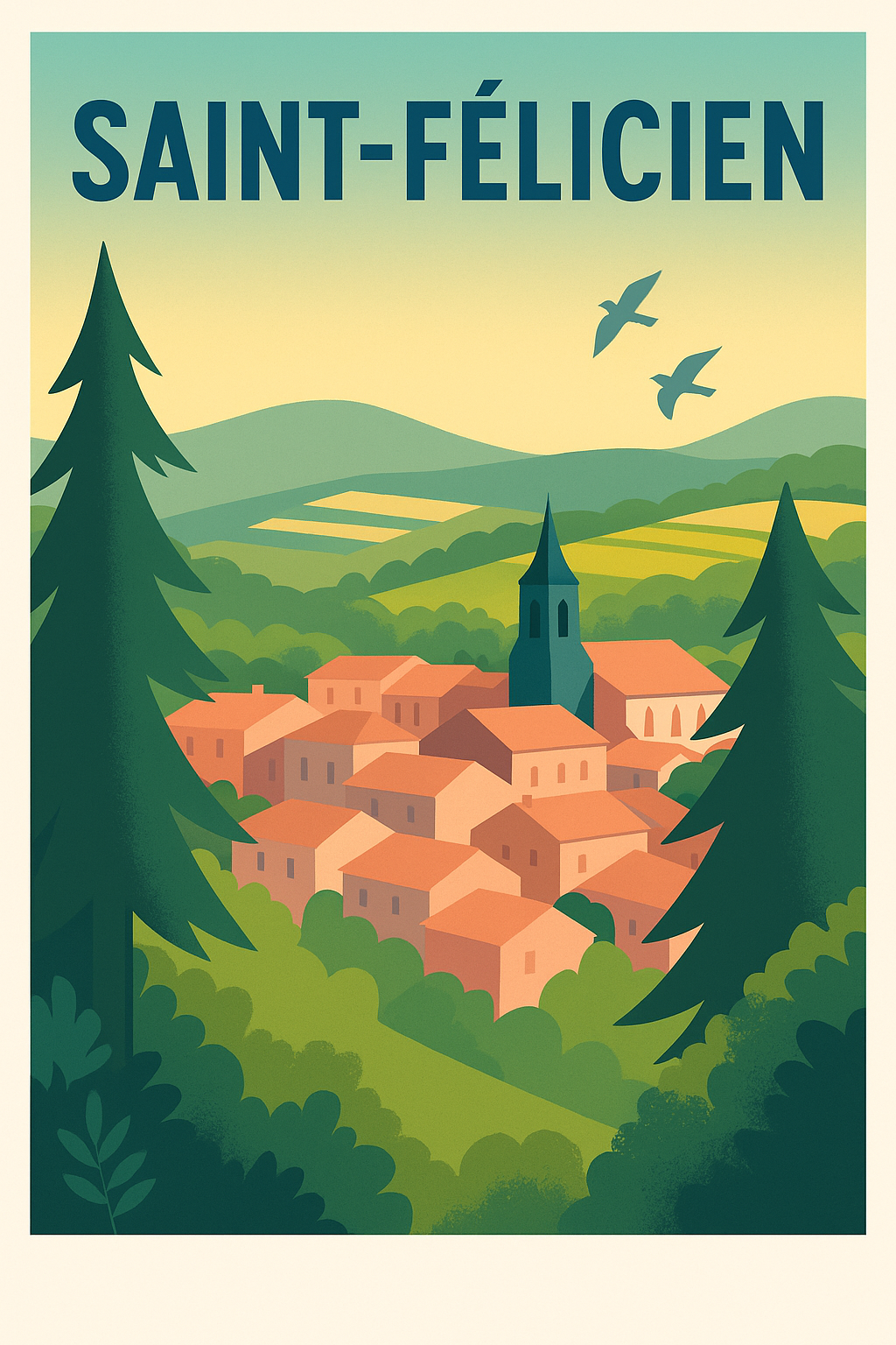 Affiche de Saint-Félicien - Charme et sérénité au cœur de la nature