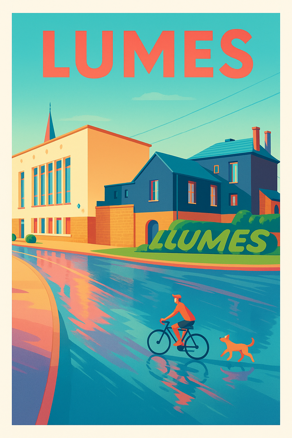 Affiche de Lumes - Charme paisible au fil de l'eau
